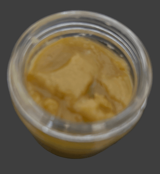 I Am Hemp Inc 1 Gram THCa Live Resin concentrate jar showing clear, golden THCa live resin with label details.