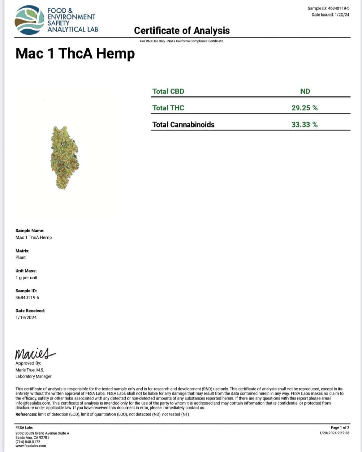 THCa Shake 29.9% mixed strain flower by I Am Hemp Inc showing a close-up of the cannabis flower with colorful buds and trichomes.