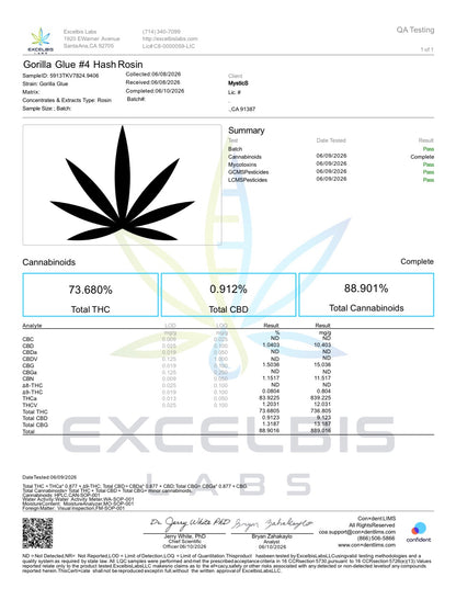 1/2G GG#4 Live Hash Rosin Disposable